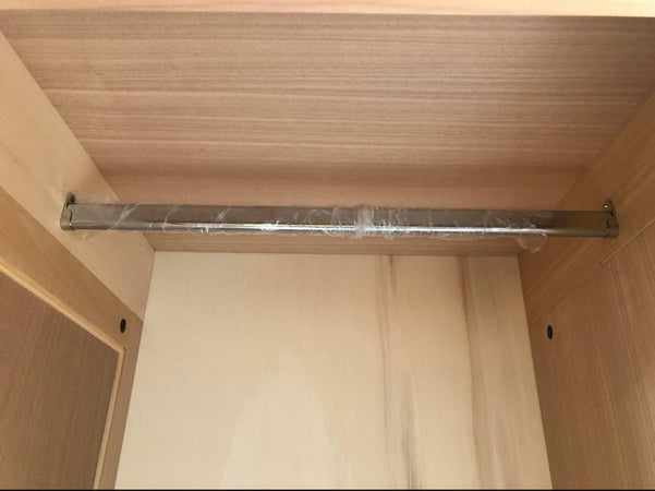 MOBILI 2G - Armadio 3 porte classico barocco Legno grezzo 193x73x230