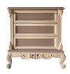 MOBILI 2G - Comodino 3 cassetti 1 tiretto classico barocco Legno grezzo 68x55x70