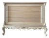 MOBILI 2G - Cassettiera 3 cassetti classica barocco Legno grezzo 120x47x90