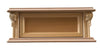 MOBILI 2G - Comodino sospeso 1 cassetto classica barocco Legno grezzo 55x34x21