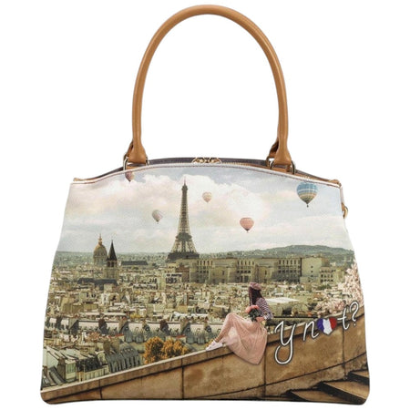 YNot borsa a bauletto stampa Parigi Montgolfiere YES638S3