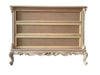 MOBILI 2G - Cassettiera 3 cassetti classica barocco Legno grezzo 135x56x102