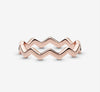Pandora Anello Zigzag lucido rosè