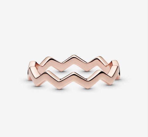 Pandora Anello Zigzag lucido rosè