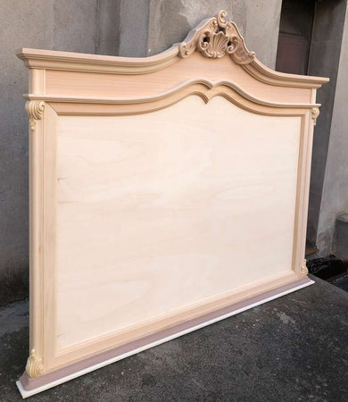 MOBILI 2G - Specchio classico barocco Legno grezzo 165x9x130