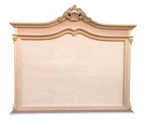 MOBILI 2G - Specchio classico barocco Legno grezzo 165x9x130