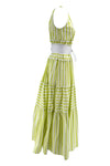 MILVA MI Abiti Lime/bianco da donna