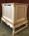 MOBILI 2G - Casetta per cani classica barocco Legno grezzo 58x80x70