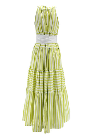 MILVA MI Abiti Lime/bianco da donna