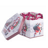 Set 14 Palline Sfera Poel per albero di natale in plastica da Ø 7,5 cm con Pendaglio decorato