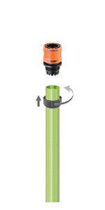 Raccordo automatico rapido aquastop con stringitubo per irrigazione e giardinaggio