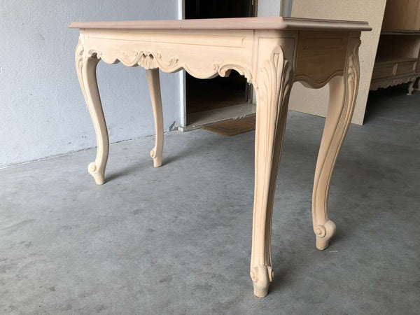 Consolle classica barocco Legno grezzo 121x42x80