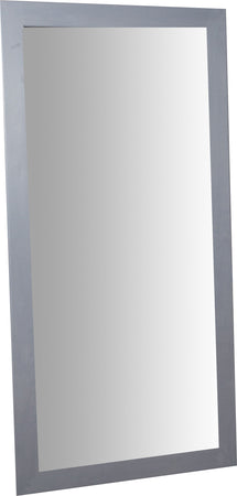 Biscottini Biscottini Specchiera Rettangolare Muro Legno Tiglio Grigia 100x3x200 Made Italy