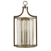 Applique Contemporanea Victoria Acciaio Adjustable Vetro 1 Luce E14