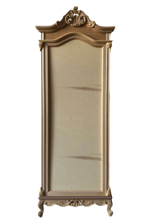 MOBILI 2G - Specchio da terra classico barocco Legno grezzo 80x9x215