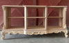 MOBILI 2G - Retro divano bifacciale classico barocco Legno grezzo 155x50x76