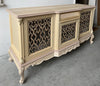 MOBILI 2G - Credenza 3 porte 1 cassetto classica barocco Legno grezzo incisa 174x60x92