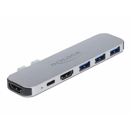 DeLOCK Docking Station per MacBook Dual HDMI 4K / PD / Hub (Delock - dockingstation - USB-C - HD)