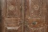 Biscottini Stipo Libreria in legno massiccio con porta antica Molto solido spazioso