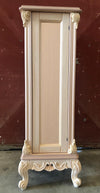MOBILI 2G - Porta vasi credenzina classico barocco Legno grezzo 41x41x110