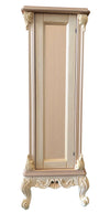 MOBILI 2G - Porta vasi credenzina classico barocco Legno grezzo 41x41x110