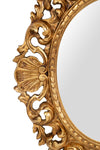 Biscottini SPECCHIERA DA PARETE IN LEGNO FINITURA FOGLIA ORO ANTICATO MADE IN ITALY