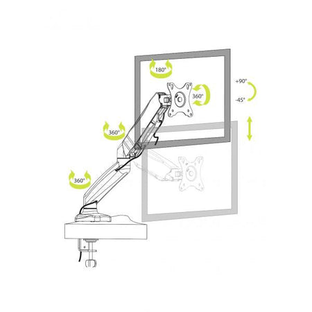 PORT DESIGNS MONITOR ARMS VESA 1 SCREEN