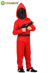 COSTUME CARNEVALE GUARDIANO ( SQUID GAME ) CON MASCHERA DA 7 A 14 ANNI - PEGASUS