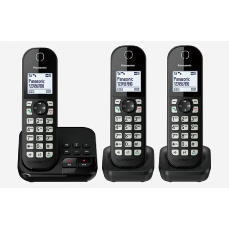 Panasonic KX-TGC463GB - telefono cordless - segreteria telefonica con visualizzazione del numero del chiamante