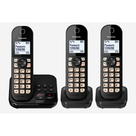 Panasonic KX-TGC463GB - telefono cordless - segreteria telefonica con visualizzazione del numero del chiamante