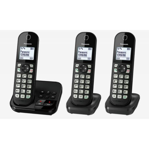 Panasonic KX-TGC463GB - telefono cordless - segreteria telefonica con visualizzazione del numero del chiamante
