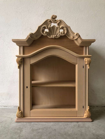 MOBILI 2G - Pensile classico barocco Legno grezzo 66x30x86