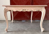 Tavolo quadrato fisso classico barocco Legno grezzo 120x120x80