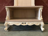 MOBILI 2G - Porta valigie con Pannello classico barocco Legno grezzo 82x51x221