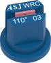 Ugello a ventaglio ad ampio spettro ceramico WRC 110° blu