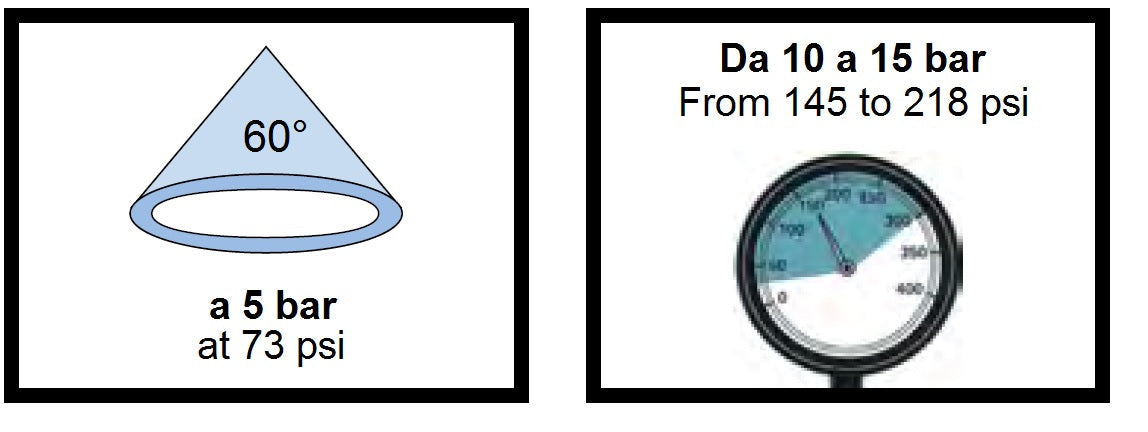 Ugello Albuz ATR 60 CLIPS rosso confezione da 3 pezzi