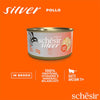 Schesir Silver Pollo in Brodo Scatoletta per Gatti Anziani 70gr