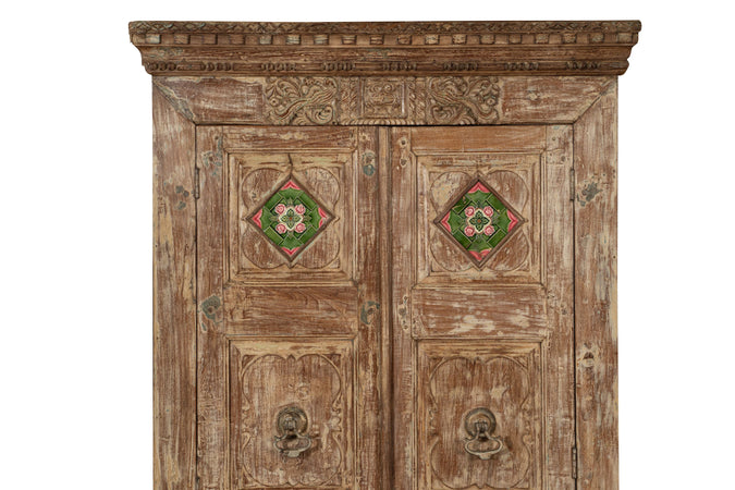 Biscottini Biscottini Stipo Libreria Legno Massiccio Porta Antica 130x51x223 Solido