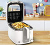 Tefal Friggitrice 1800W da Cucina Capacità 2.2 Litri Cestello rimovibile Bianco