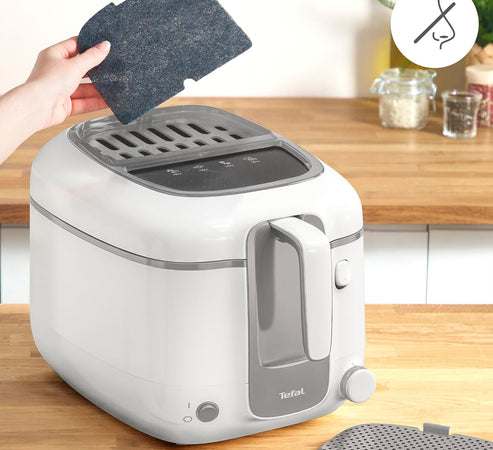 Tefal Friggitrice 1800W da Cucina Capacità 2.2 Litri Cestello rimovibile Bianco