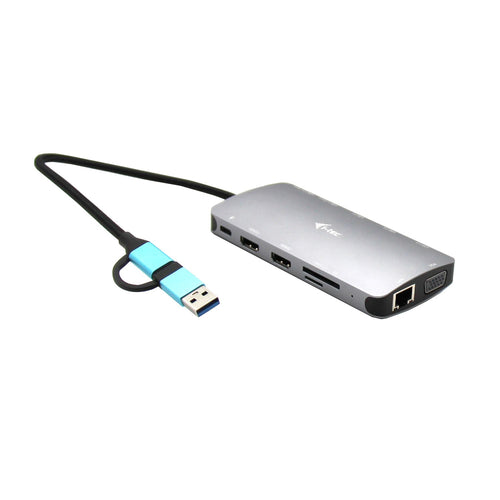 I-tec usb 3.0 usb-c/thunderbolt 3x display metal nano dock with lan + power delivery 100 w - CANANOTDOCKPD