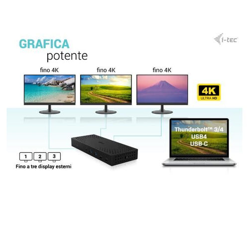 Usb3.0/usb-c/ thunder3x 4k+p.d.100w - CATRIPLE4KDOCKPD2IT