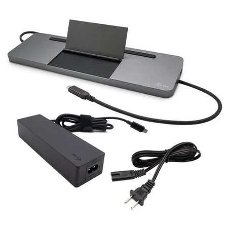 I-tec metal sb-c ergonomic 4k 3x display docking station with power delivery 85 w + universal charger 100 w - C31FLATPRO100