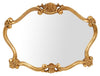 Biscottini SPECCHIERA DA PARETE IN LEGNO FINITURA FOGLIA ORO ANTICATO MADE IN ITALY