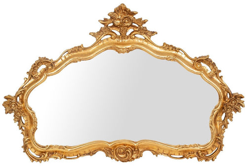 Biscottini SPECCHIERA DA PARETE IN LEGNO FINITURA FOGLIA ORO ANTICATO MADE IN ITALY