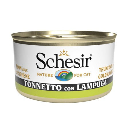 Schesir Jelly Tonnetto con Lampuga Scatoletta per Gatti Adulti 85gr