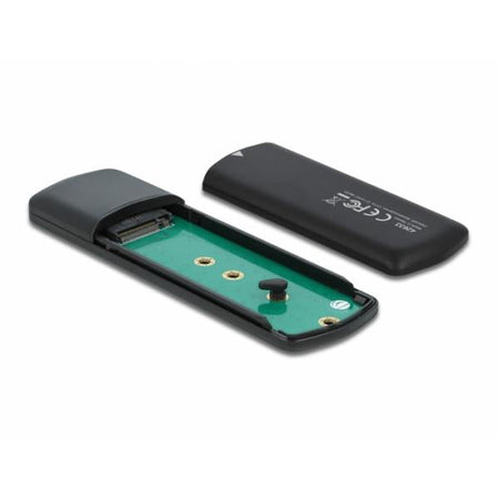 DeLOCK Custodia esterna USB Type-C Combo per M.2 NVMe PCIe o SATA SSD - senza attrezzi (Delock External USB Type-C Combo Enclo)