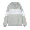 FILA Felpa Cappuccio Uomo Night Blocked Hoodie Light Grey Mel/bros/bright White da uomo