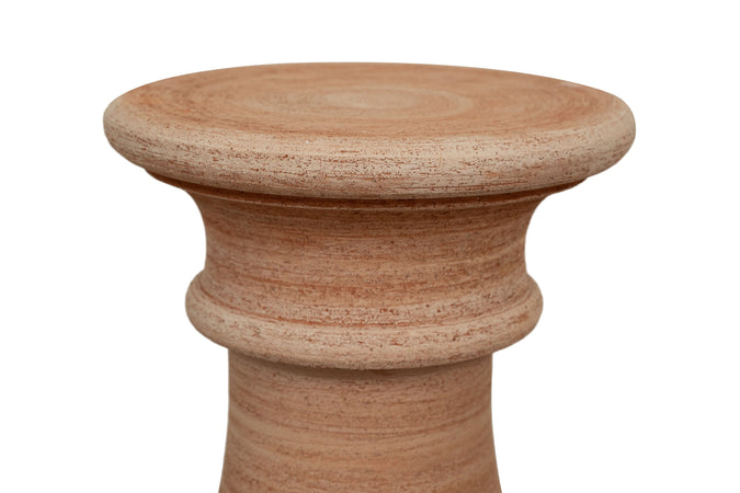 Biscottini Colonna Portavaso Biscottini Terracotta Lavorato a Mano Made Italy D.25x51