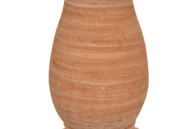 Biscottini Colonna Portavaso Biscottini Terracotta Lavorato a Mano Made Italy D.25x51